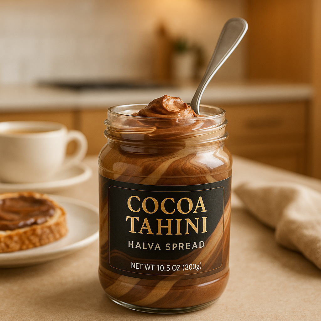 Kakaolu helva spread